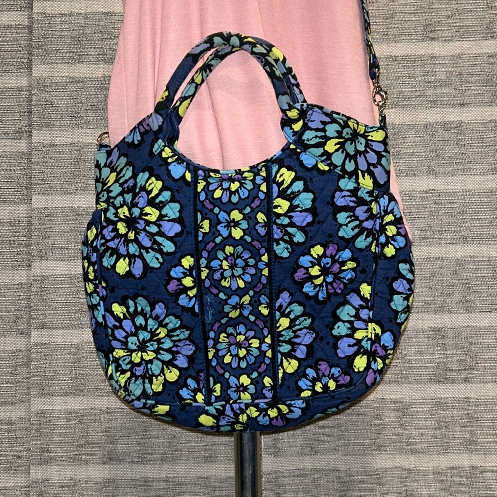 Vera Bradley Indigo Pop Two Way Tote Bag